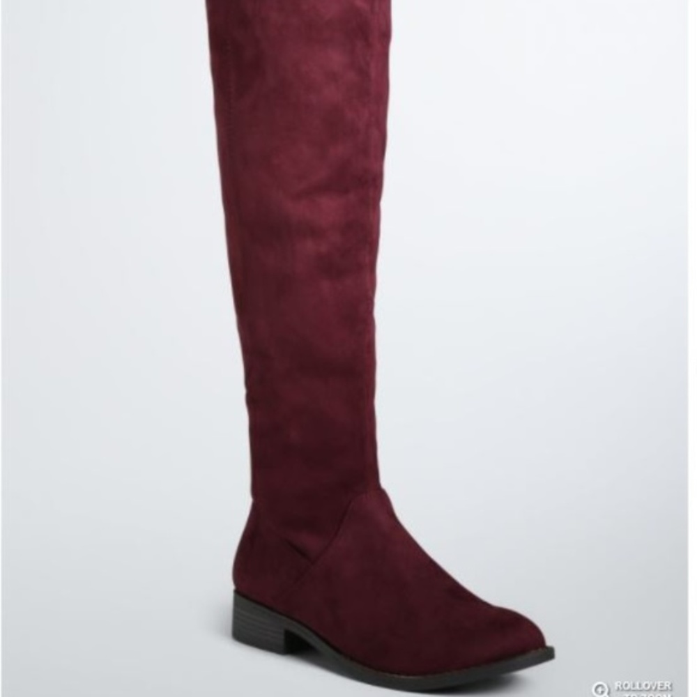 Torrid Stretch Faux Suede Boots - Wide Width/Calf